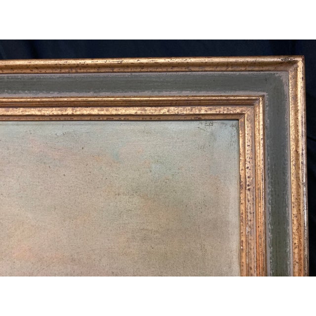 F. Peyre, Seascape at Sunset, 1920s, Oil on Canvas For Sale - Image 7 of 14