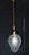 Mid-Century British Cut Glass Acorn Pendant Light with Brass, 1950s For Sale - Image 4 of 17