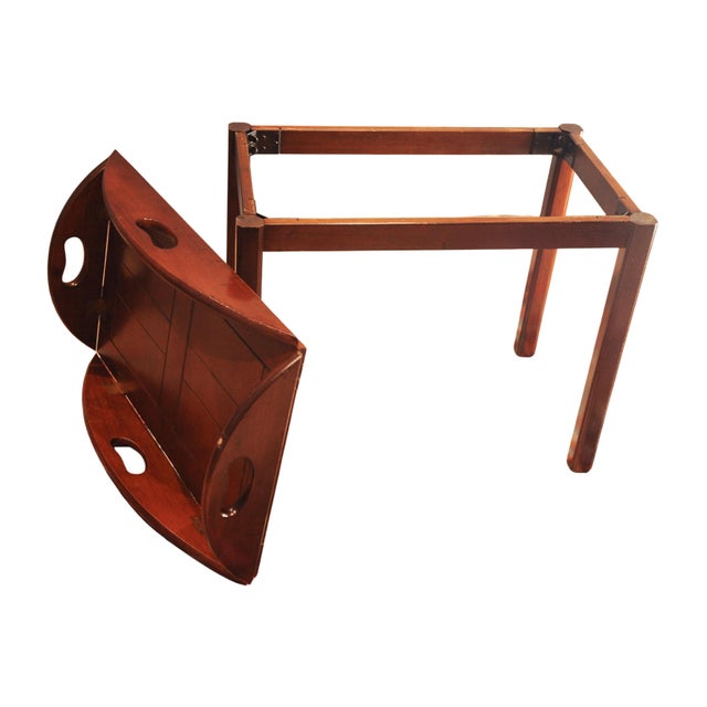 Victorian Military Campaign Mahogany and Brass Butlers Tray Table, Set of 2 For Sale - Image 13 of 14