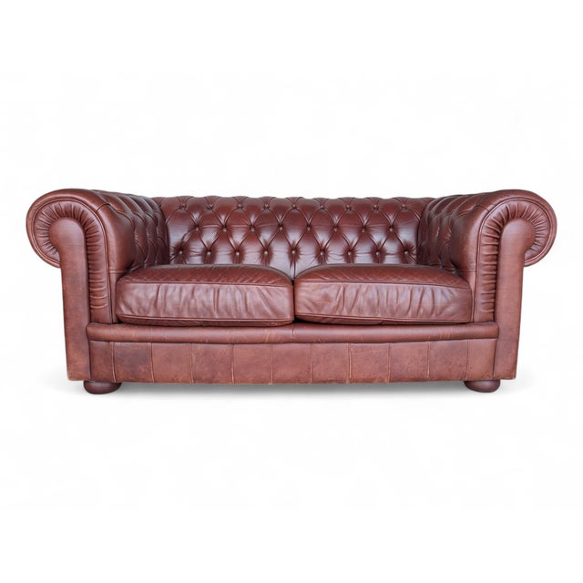 Vintage Chesterfield Two-Seater Sofa, 1980s For Sale - Image 6 of 6