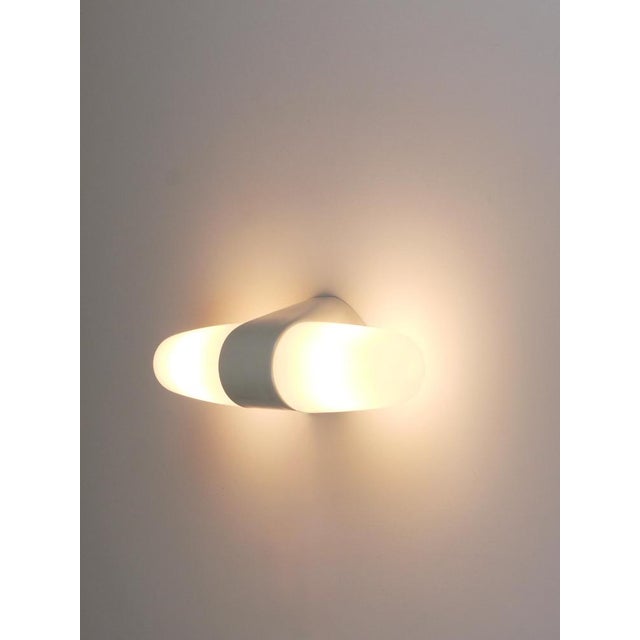 Bauhaus Bauhaus White Double Sconce by Wilhelm Wagenfeld, Germany, 1950s For Sale - Image 3 of 17