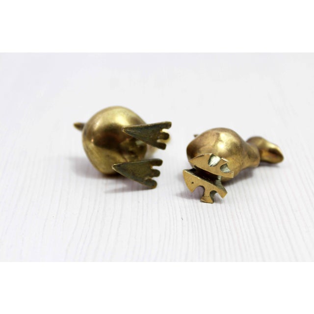 Modern Modernist Brass Dodo Figures, 1970s, Set of 2 For Sale - Image 3 of 9