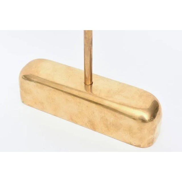 Brass Signed Chevalier Brass Geometric Sculpture French 1960's For Sale - Image 8 of 10