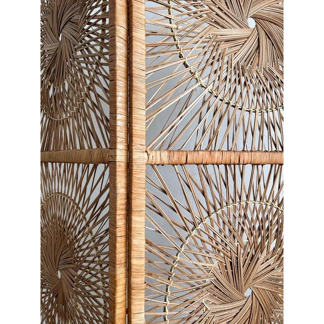 Rattan Sunburst Room Divider from Rohe Noordwolde, 1960s For Sale - Image 11 of 16