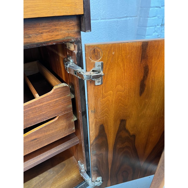 Vintage Modern Figured Wood Buffet For Sale - Image 18 of 18