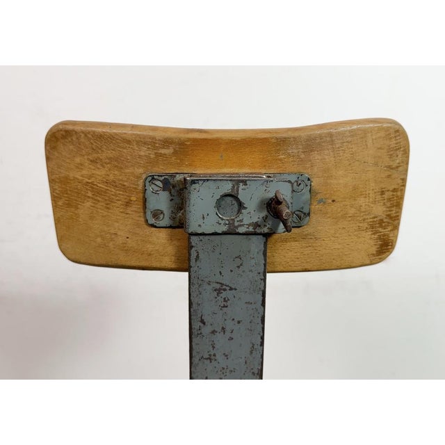 Industrial Factory Swivel Chair, 1950s For Sale - Image 16 of 17