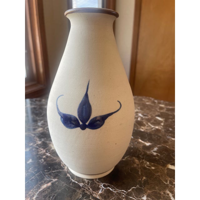 Mexican ceramic vase with bird motif. Vase opening is 3 inches wide.