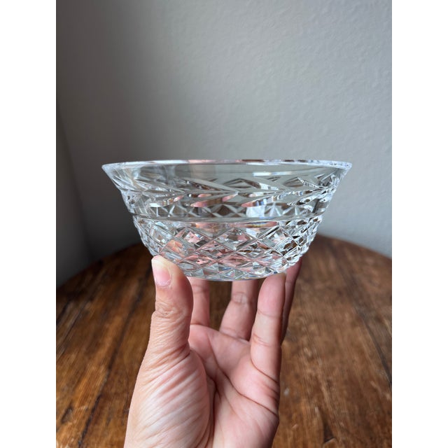 Contemporary Late 20th Century Waterford Crystal Glandore Pattern Bowl 5" For Sale - Image 3 of 7