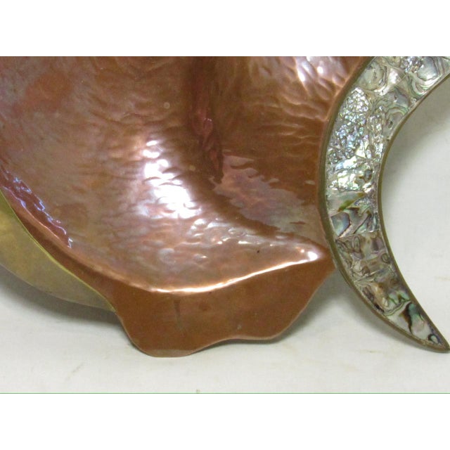 1960s 1960s Los Castillo Style Mexican Copper Fish Dish For Sale - Image 5 of 15