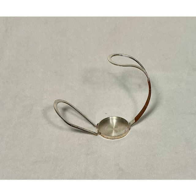 Eisenberg Lozano Vintage Silver-Plated Wine Bottle Holder/Caddy by Eisenberg Lozano Germany, Circa 1960s For Sale - Image 4 of 12