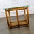 Mid-20th Century MCM Coastal Style Side or End Table With Bent Rattan Base and Rectangle Glass Top For Sale - Image 6 of 18