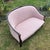 Mid 20th Century Vintage Blush Wood Frame Loveseat For Sale - Image 5 of 15