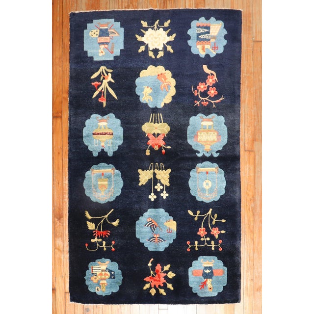Late 20th Century Tibetan Pictorial Rug - 3'5" x 5'6" For Sale - Image 16 of 18