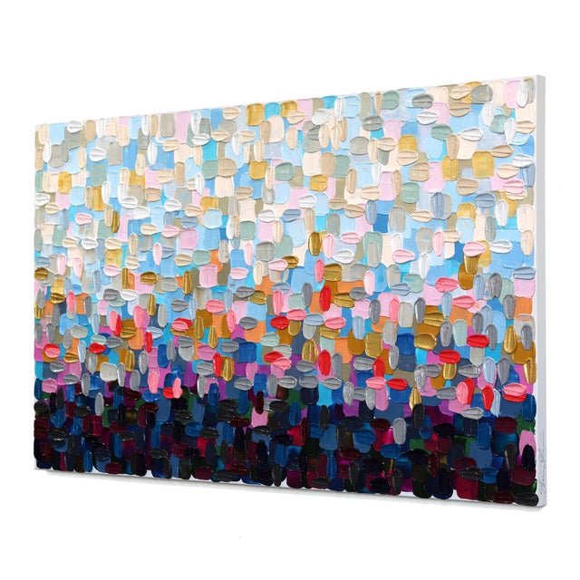 Contemporary Daylight Savings - Original Textured Abstract Acrylic Painting on Canvas by Shiri Phillips For Sale - Image 3 of 9