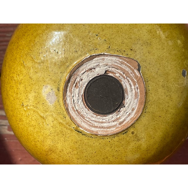 1960s Mid-Century Italian Chartreuse "Foglia" Planter Attributed to Massimo Baldelli For Sale - Image 5 of 7