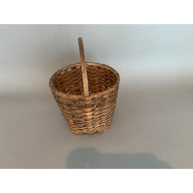 1800s Antique Woven Basket For Sale In Tampa - Image 6 of 6