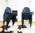 1980s Postmodern 1980s Flex 2000 Stacking Chairs by Gerd Lange for Thonet, Solid Black-- Set of 6 For Sale - Image 5 of 10
