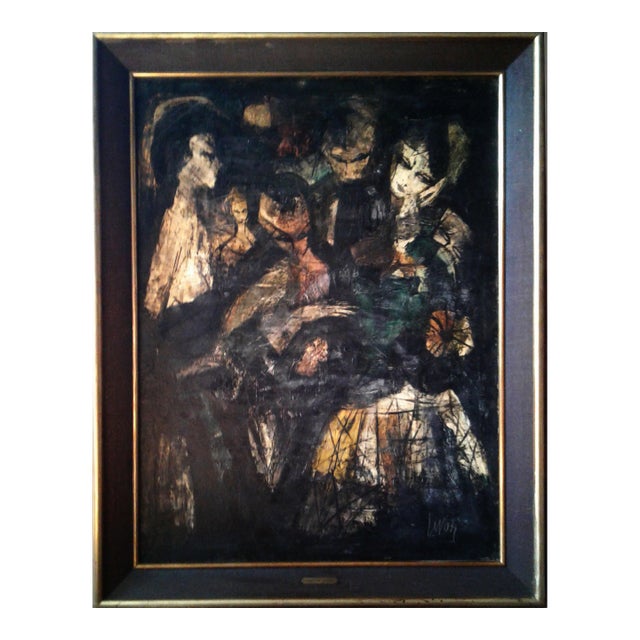 1970s Charles Levier ( 1920-2003 French) Original Oil Painting For Sale