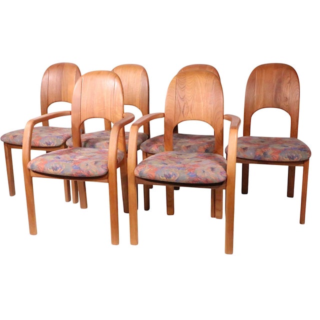 Mid 20th Century Set of Six Danish Mid Century Modern Dining Chairs by Hoostebro Mobelfabrik a/S For Sale - Image 15 of 17