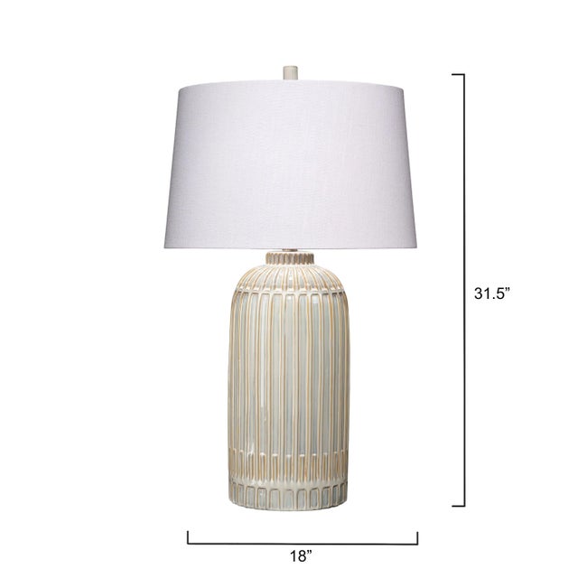 Traditional Aligned Ceramic Table Lamp For Sale - Image 3 of 5