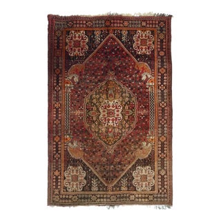 Vintage Qashqai Rug 5'4'' x 8'4'' For Sale