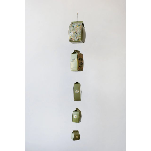 Vintage Hand-Painted Carton Mobile by Paul Bechtold, Circa 1960s. Through non-traditional material use, Paul Bechtold...