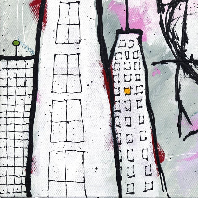 Figure B - Original Neo-Expressionist Mixed Media Painting on Canvas by Soren Grau For Sale - Image 4 of 9