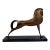 Stylized Mid-Century Modern Bronze Horse Sculpture - 20"l For Sale