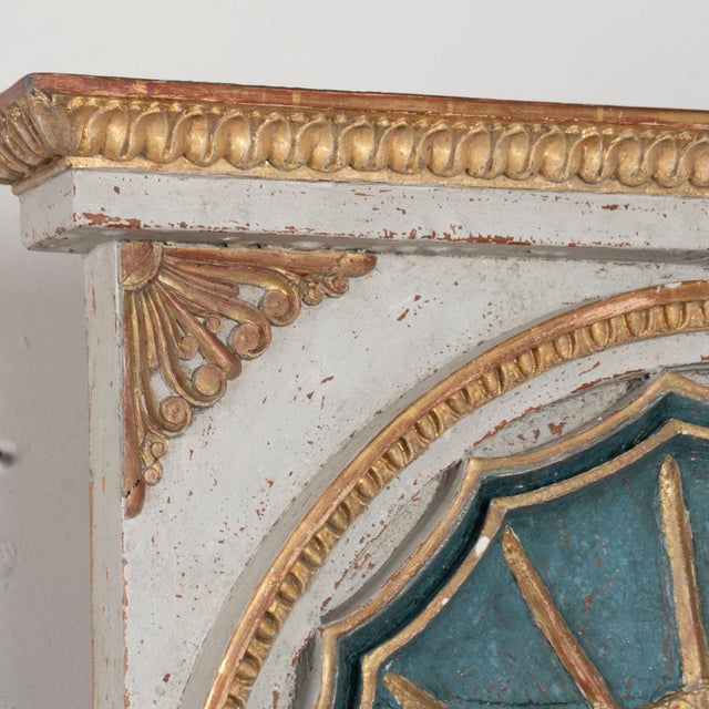 Traditional 19th Century Swedish Gold Gilt Trumeau Mirror With Griffins and Lion Heads For Sale - Image 3 of 12