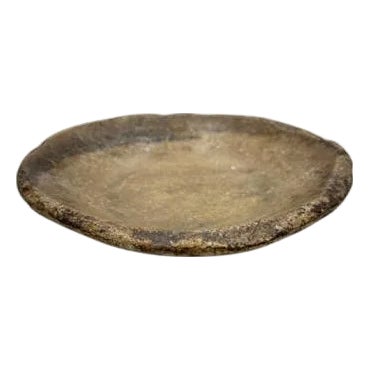 Vintage Stone Plate For Sale