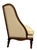 2000 - 2009 Hickory Chair Louis XVI Style Carved Wood Wingback Lounge Chair For Sale - Image 5 of 10