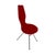 Metal Desk Chair in Red Upholstery by Olav Eldøy for Stokke For Sale - Image 7 of 10