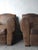 Animal Skin French Style Patinated Leather Lounge Chairs by Restoration Hardware For Sale - Image 7 of 15