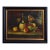 1990s Still Life With Chianti and Fruit, Oil on Canvas For Sale