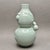 Chinese Vintage Pagoda Brand Chinese Celadon Double Gourd Porcelain Wine Bottle Vase For Sale - Image 3 of 7