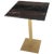 New Bistro High Table in Gilded Wrought Iron With Black Marble Top For Sale