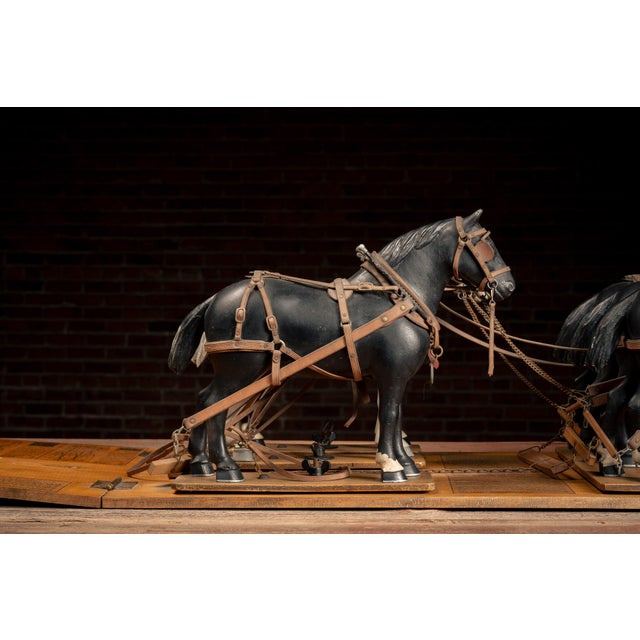 Brown Antique Salesman Sample Horse Hitch by Milwaukee Saddlery For Sale - Image 8 of 18