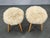 Mid-Century Sheepskin and Beechwood Stools, 1950s, Set of 2 For Sale - Image 6 of 8