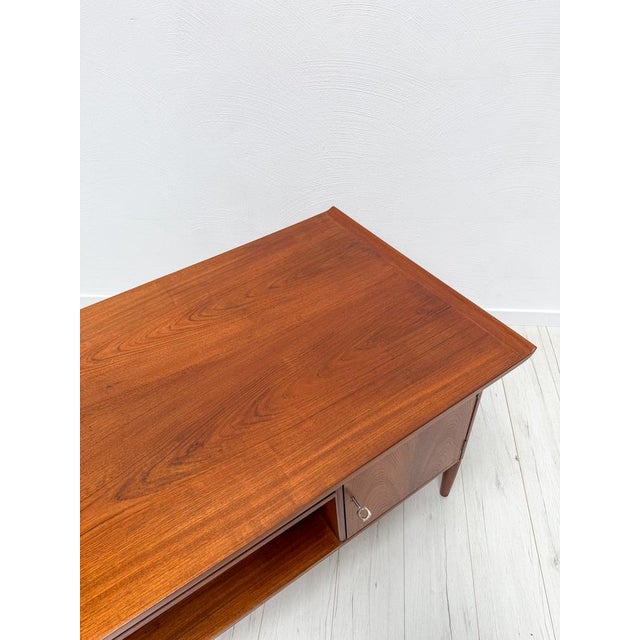 Mid-Century Danish Teak Writing Desk by Arne Vodder for H. P. Hansen, 1960s For Sale - Image 11 of 17
