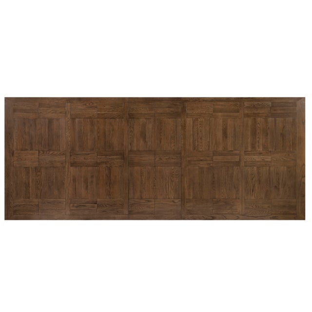 This piece is available only as shown, and will ship in 2-3 weeks. A distinctive rectangular dining table from Century...