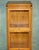 Antique Modular Honey Oak and Gilt Brass Stacking Bookcase with Glazed Retracting Doors For Sale - Image 3 of 18