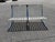 Ludwig Mies van der Rohe Mid 20th Century Barcelona Style Chairs in Stainless Steel and Leather Heavy Weight For Sale - Image 4 of 12