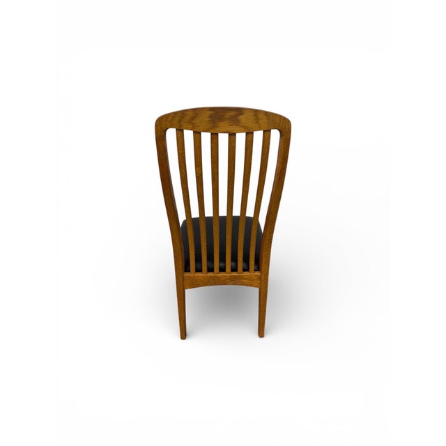 Vintage Swedish Modern Oak Dining Chairs - Set of 6 For Sale In Philadelphia - Image 6 of 6