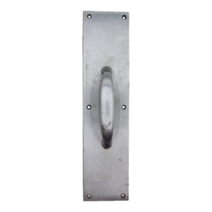 Vintage Commercial 14 In. Nickel Plated Brass Door Pull