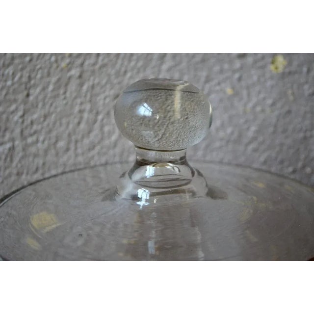 Boho Chic Blown Glass Cheese Bell, France, 1940s For Sale - Image 3 of 8