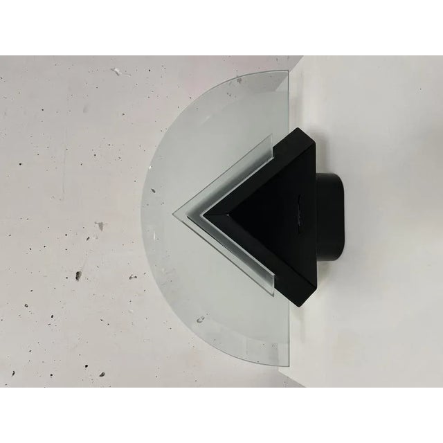 Postmodern Geometric Lamp in Glass and Metal, 1980 For Sale - Image 4 of 8