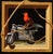 Double Dutch by Shawn Sullivan | Oil on panel Bird on a motorcycle within a framed setting For Sale