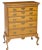 19th Century 19th Century American Chippendale Style Curly Tiger Maple Highboy Chest of Drawers For Sale - Image 5 of 8