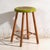 Vintage Wooden Stool with Round Seat, Central Europe, 1950 For Sale - Image 6 of 6