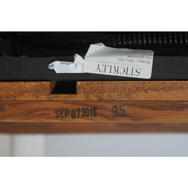 Stickley Mission Oak Arts & Crafts Upholstered Sofa For Sale - Image 16 of 18